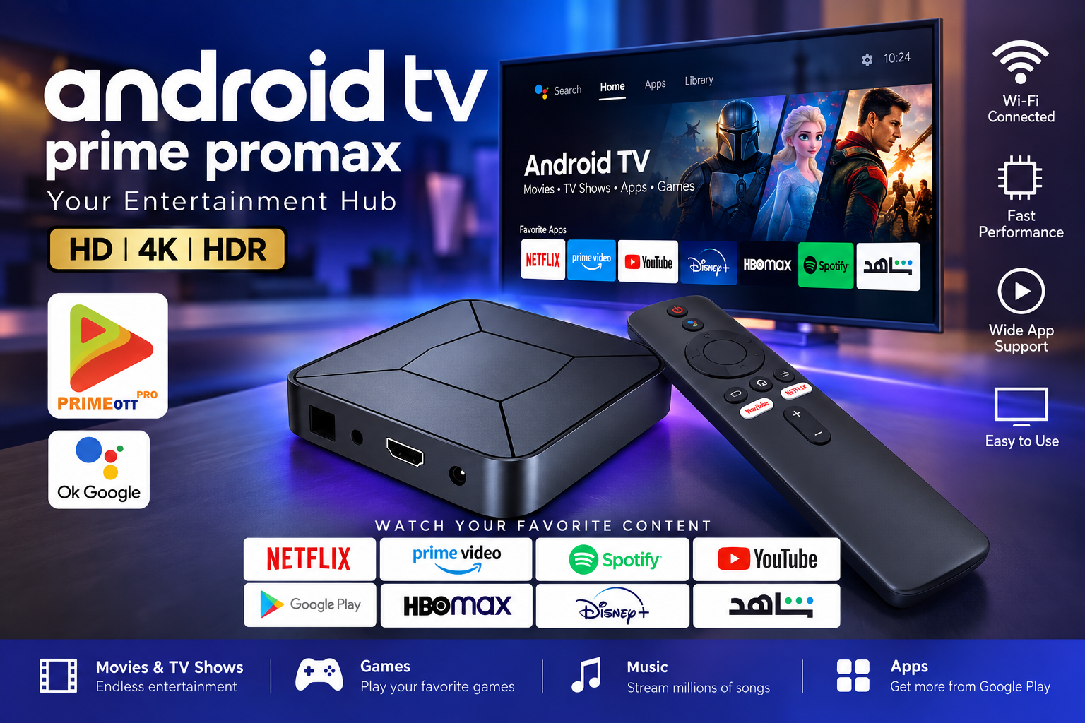 Smart TV and media box